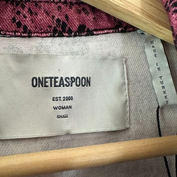 NWT One Teaspoon Distressed Python Claudia Overalls Jumpsuit Black Pink Sz Small - Picture 7 of 10